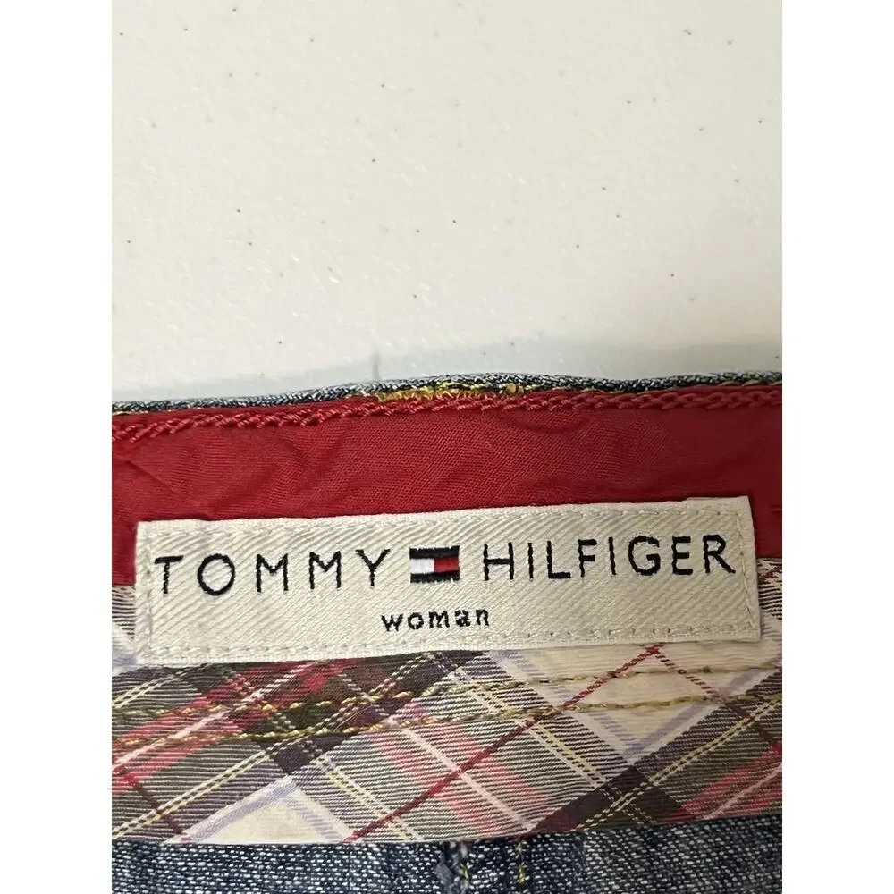 Vintage Y2K Tommy Hilfiger Women’sDenim Light Wash Maxi Long Skirt Sz 16 Western - Picture 5 of 9